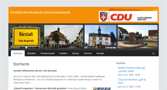 Desktop Screenshot of cdu-buerstadt.de