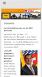 Mobile Screenshot of cdu-buerstadt.de